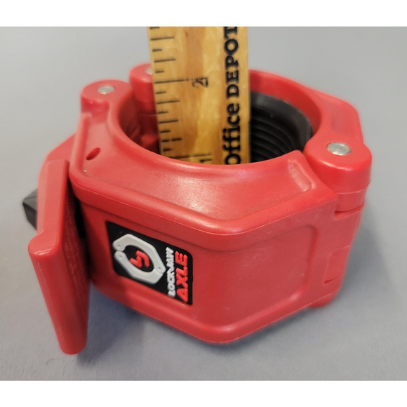 Lock-Jaw AXLE Barbell Collars Pair 2in Strongman Fat Bar Clamps Weightlifting - Picture 8 of 8